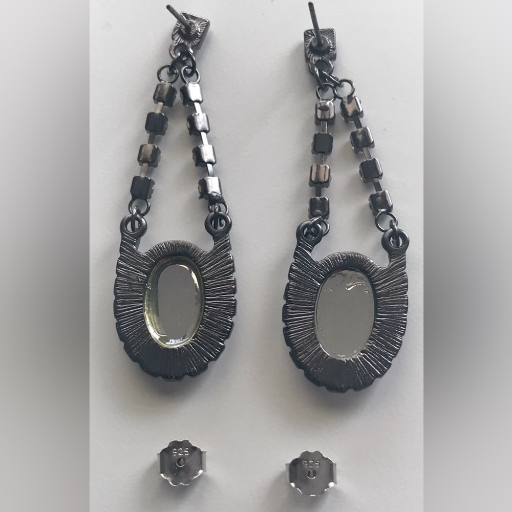 Costume Jewelry Earrings with 925 Sterling Silver Backs - Picture 2 of 3